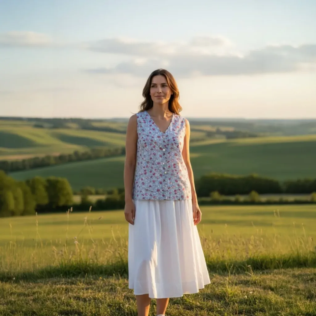 V145 TOP (POPPY, S/M)